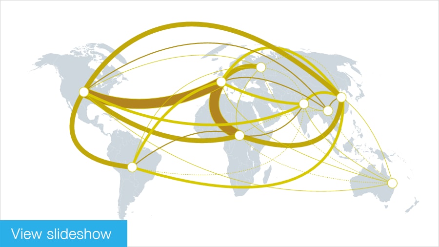 The expanding network of global flows